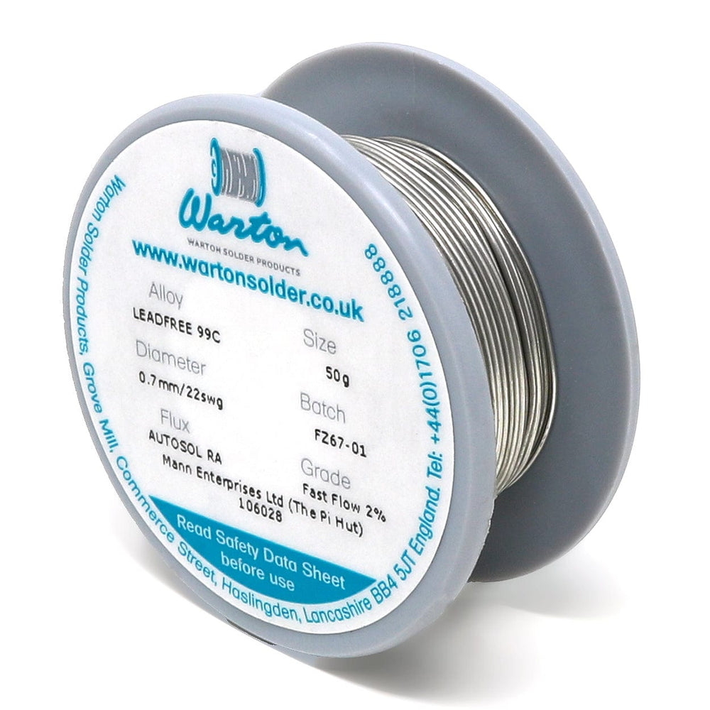 Autosol RA 99C No-Clean Fast-Flow Lead-Free Solder Wire - The Pi Hut