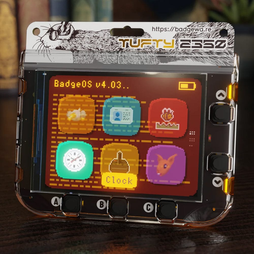 Badgeware Tufty by Pimoroni - The Pi Hut