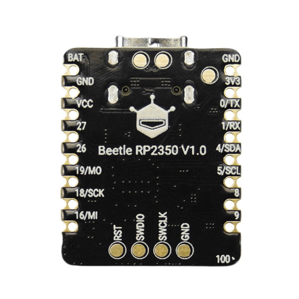 Beetle RP2350 Mini Dual-Core Development Board (ARM Cortex-M33 / RISC-V) by DFRobot - The Pi Hut