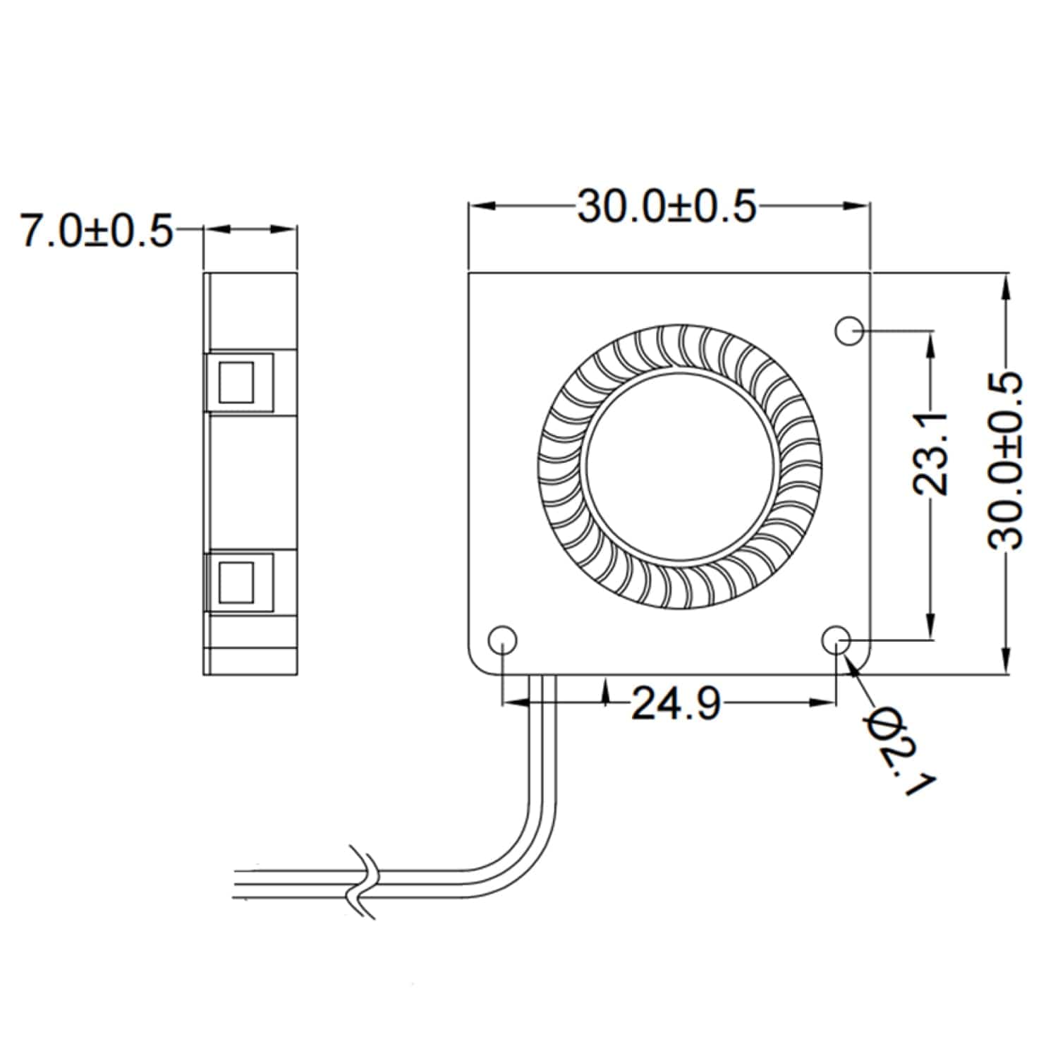 Blower Fan for Raspberry Pi 5 by The Pi Hut - The Pi Hut