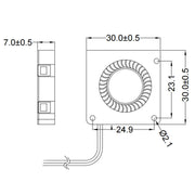 Blower Fan for Raspberry Pi 5 by The Pi Hut - The Pi Hut