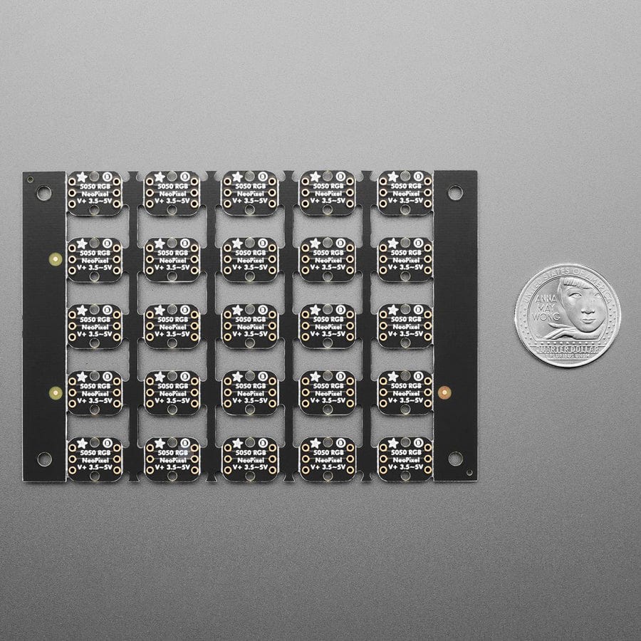 Breadboard-friendly RGB Smart NeoPixel - Sheet of 25