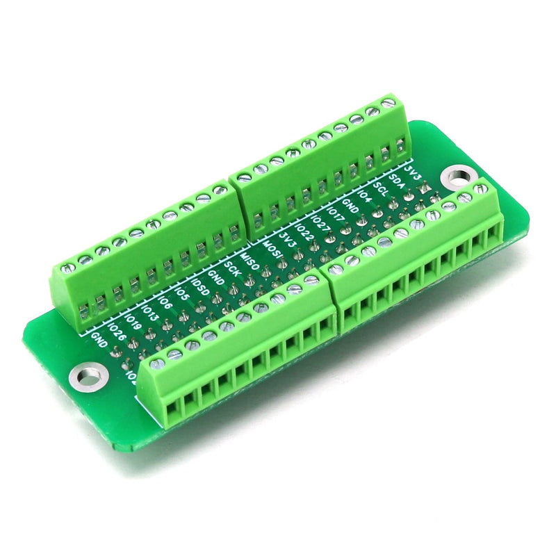 Breakout Card Type 1 - Screw Mount 26-18 AWG for Raspberry Pi - The Pi Hut