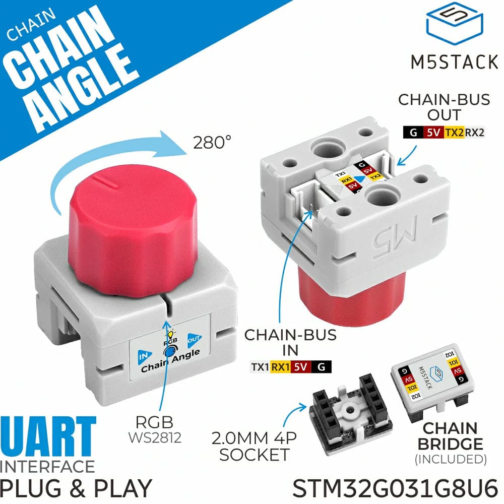 Chain Angle (STM32G031) by M5Stack - The Pi Hut