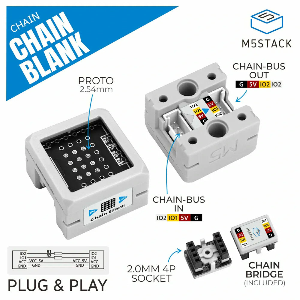 Chain Blank Proto with Chain Bridge by M5Stack - The Pi Hut