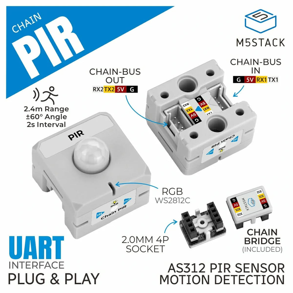 Chain PIR (STM32G031) by M5Stack - The Pi Hut