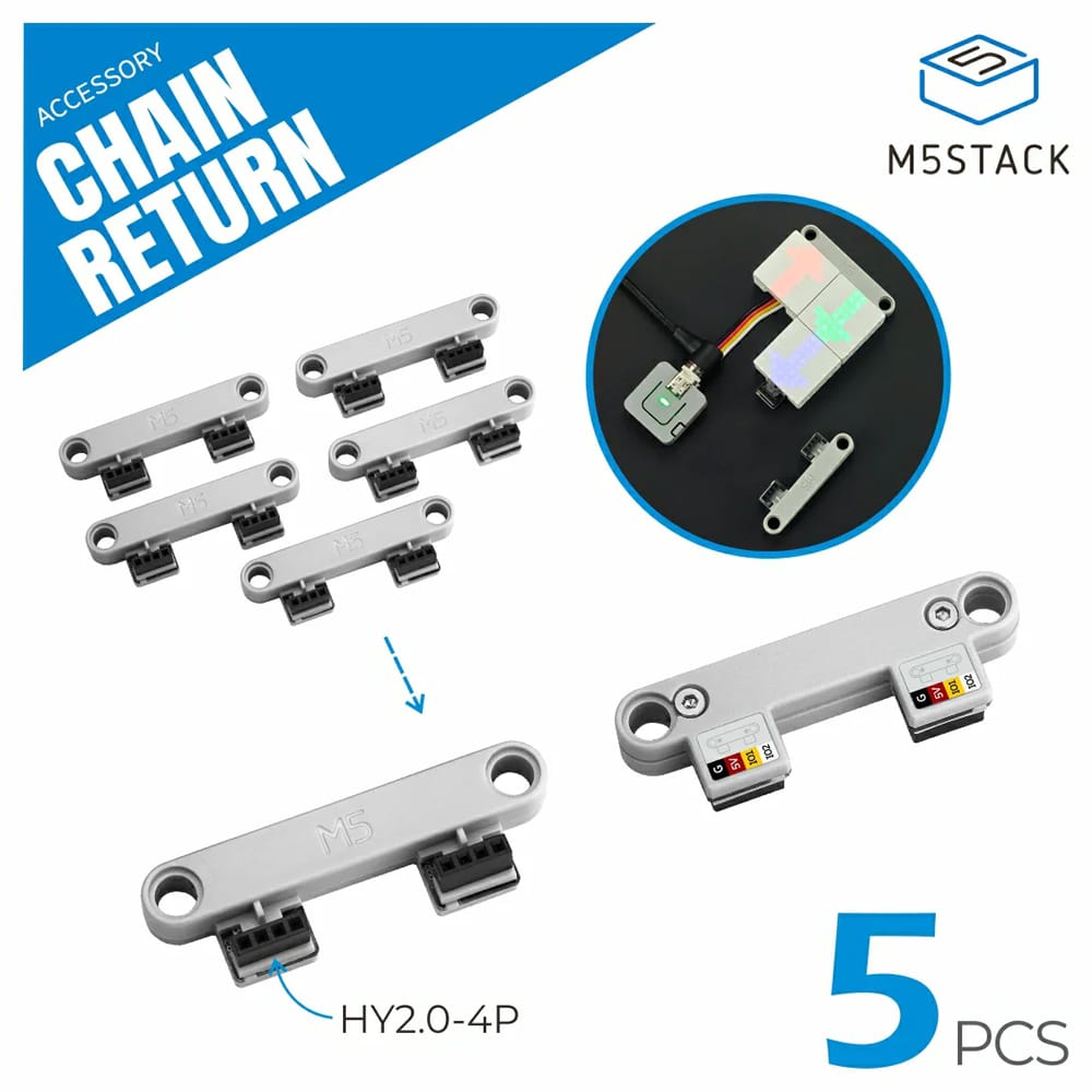 Chain Return Connector for Chain Series (5PCS) by M5Stack - The Pi Hut