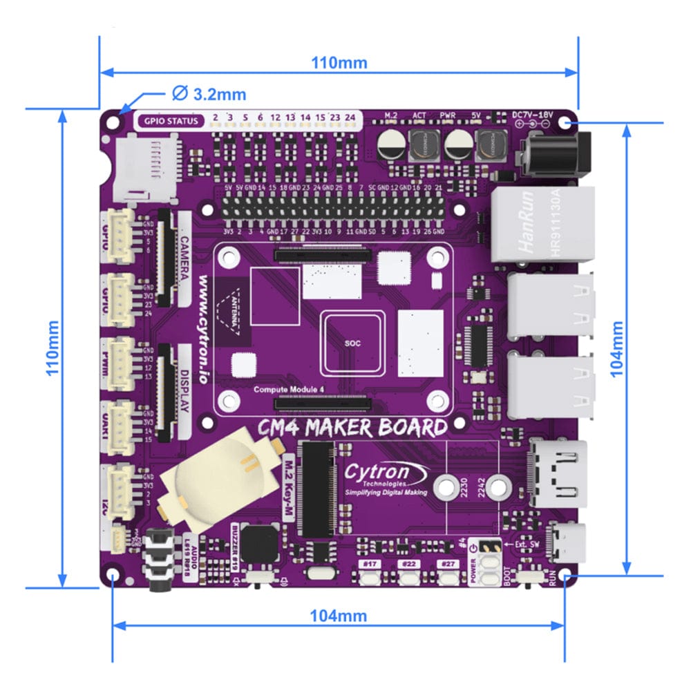 CM4 Maker Board - The Pi Hut