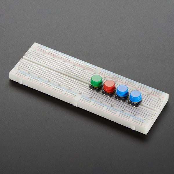 Colorful Round Tactile Button Switch Assortment - 15 pack - The Pi Hut