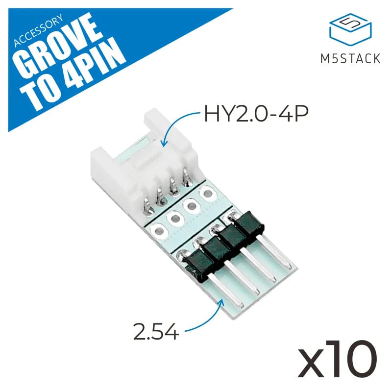 Connector Grove to 4 Pin (10 pack) - The Pi Hut