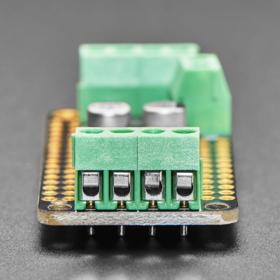 DC Motor + Stepper FeatherWing add-on for all Feather Boards by Adafruit - The Pi Hut