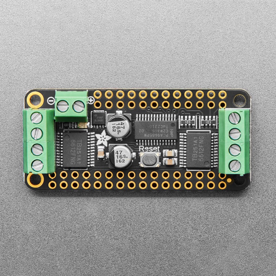 DC Motor + Stepper FeatherWing add-on for all Feather Boards by Adafruit - The Pi Hut