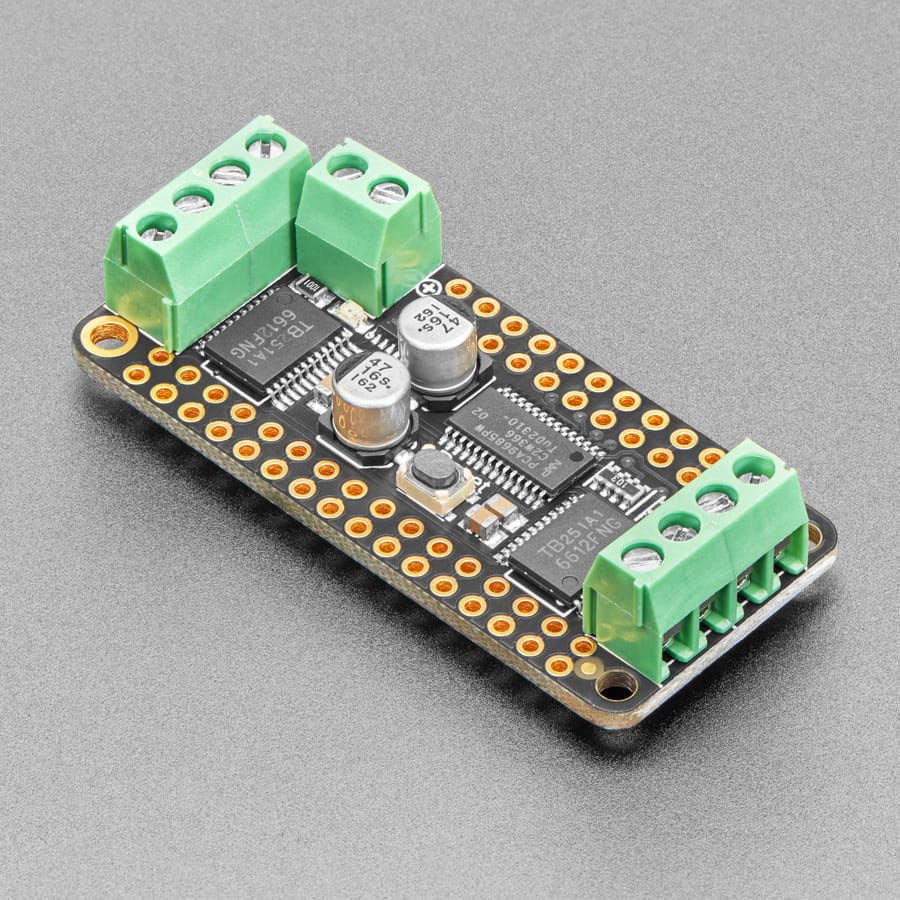 DC Motor + Stepper FeatherWing add-on for all Feather Boards by Adafruit - The Pi Hut