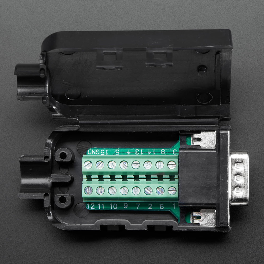 DE-15 (DB-15) Male Plug to Terminal Block Breakout by Adafruit - The Pi Hut