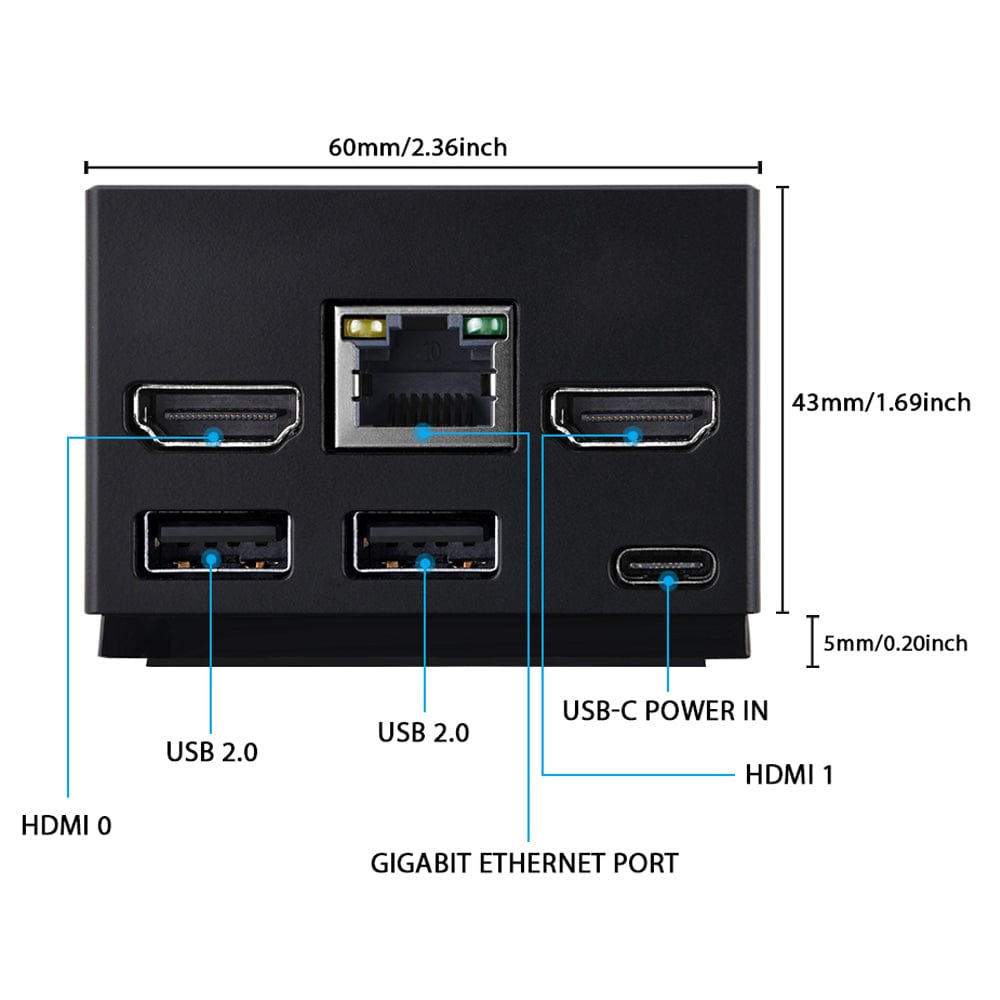DeskPi Mini Cube for CM5/CM4 by DeskPi - The Pi Hut