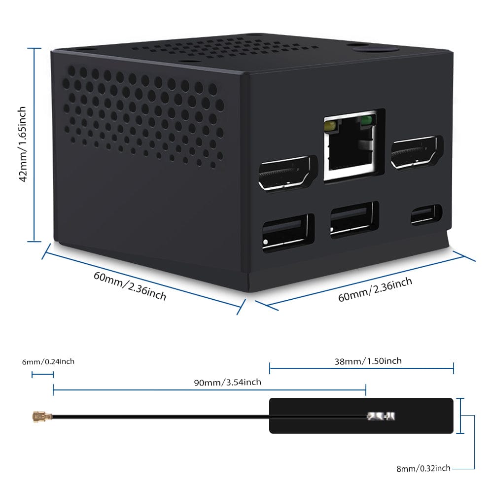 DeskPi Mini Cube for CM5/CM4 by DeskPi - The Pi Hut