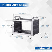 DeskPi RackMate TT - 7-10" 0.5-1U Micro Server Rack by DeskPi - The Pi Hut