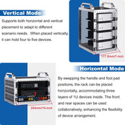 DeskPi RackMate TT - 7-10" 0.5-1U Micro Server Rack by DeskPi - The Pi Hut