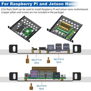DeskPi RackMate TT - 7-10" 0.5-1U Micro Server Rack by DeskPi - The Pi Hut