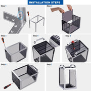 DeskPi RackMate TT - 7-10" 0.5-1U Micro Server Rack by DeskPi - The Pi Hut