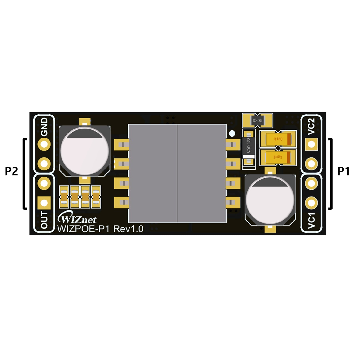 WIZnet WIZPoE-P1 PoE Module