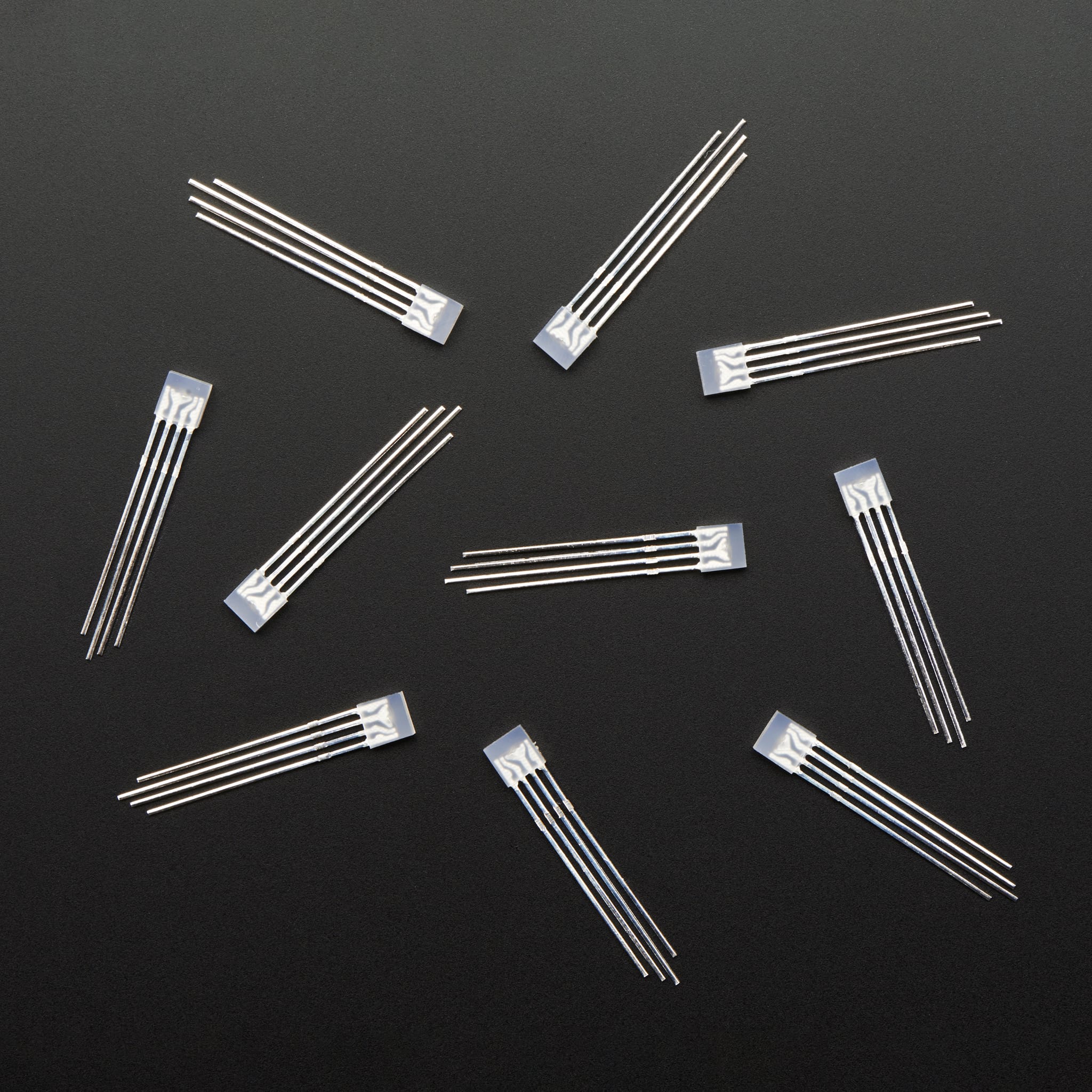 Diffused Rectangular 5mm RGB LEDs - Pack of 10 by Adafruit - The Pi Hut