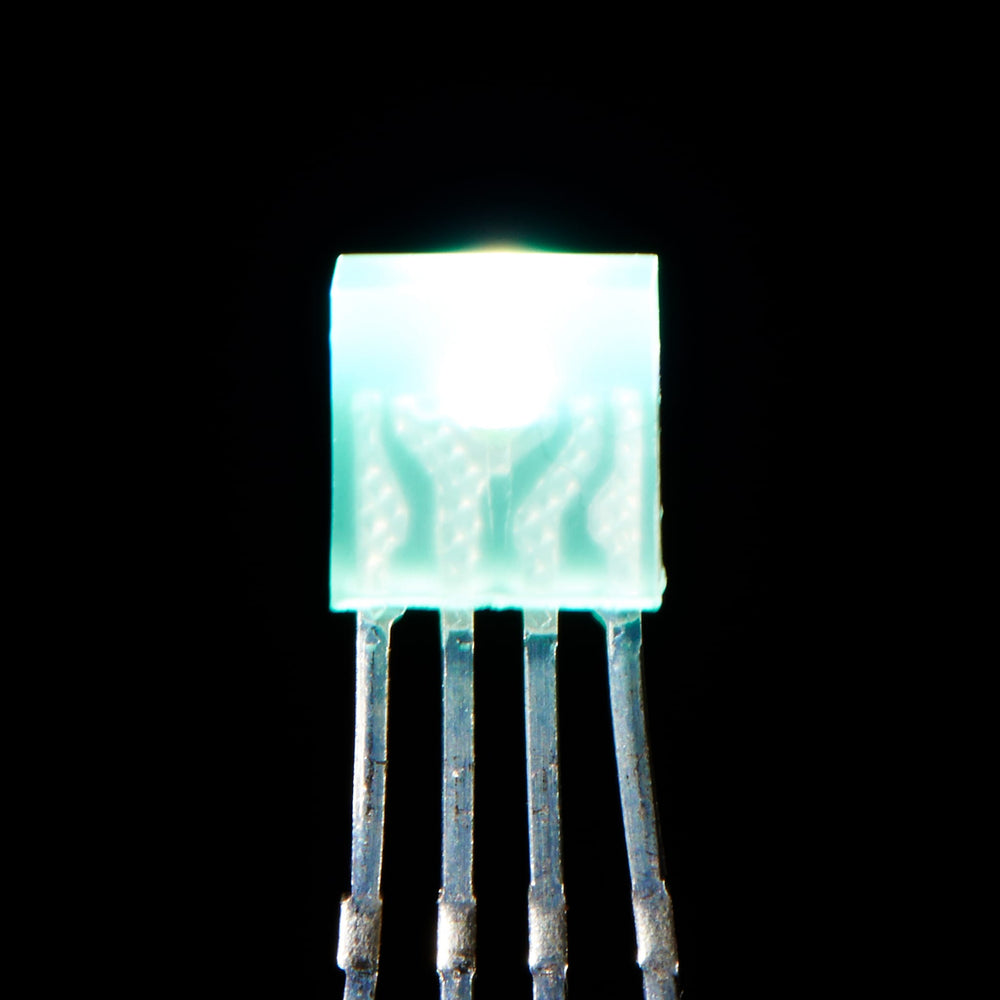 Diffused Rectangular 5mm RGB LEDs - Pack of 10 by Adafruit - The Pi Hut