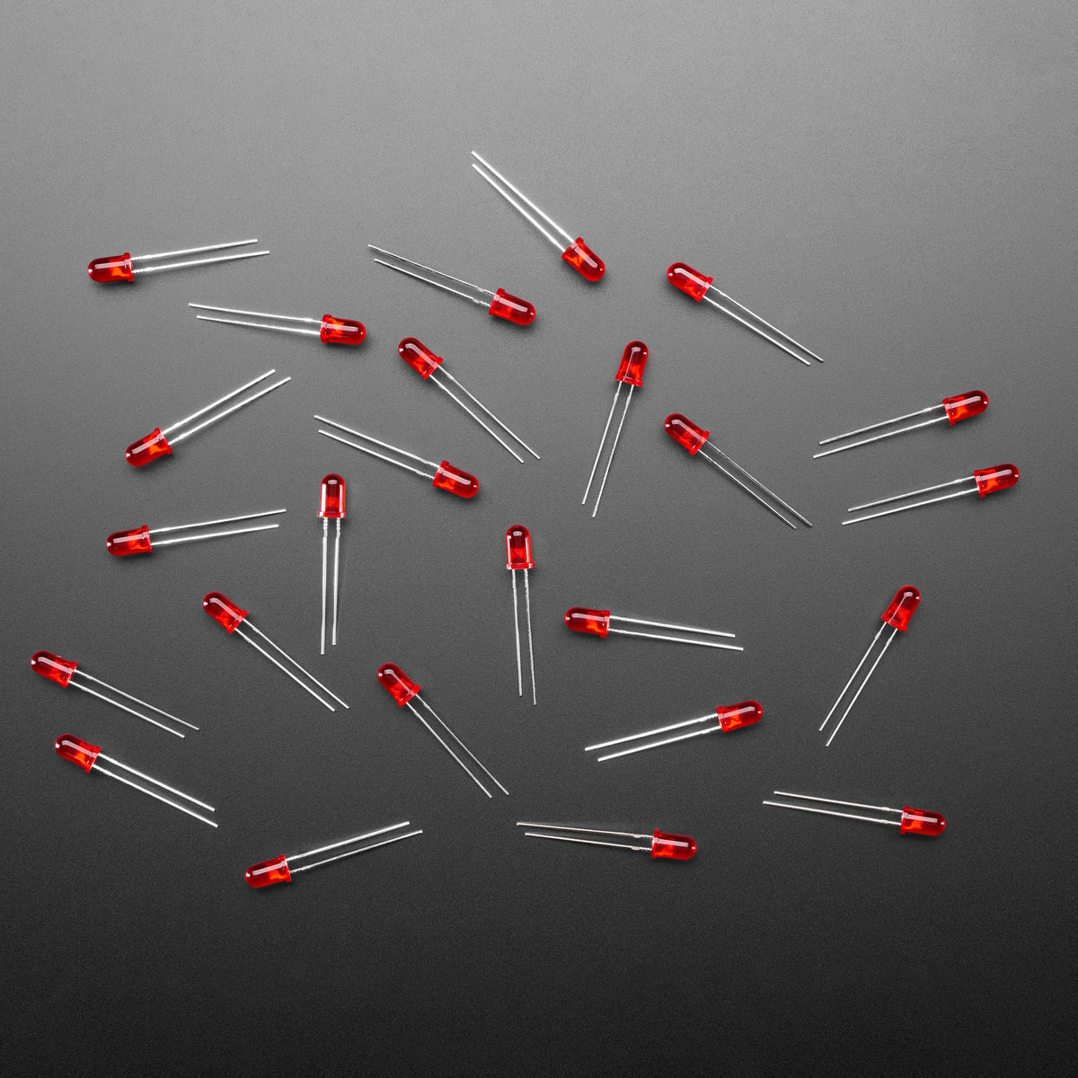 Diffused Red 5mm LED (25 pack) by Adafruit - The Pi Hut