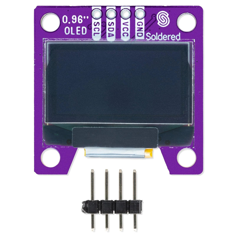 Display OLED I2C 0.96" SSD1306 by Soldered Electronics - The Pi Hut