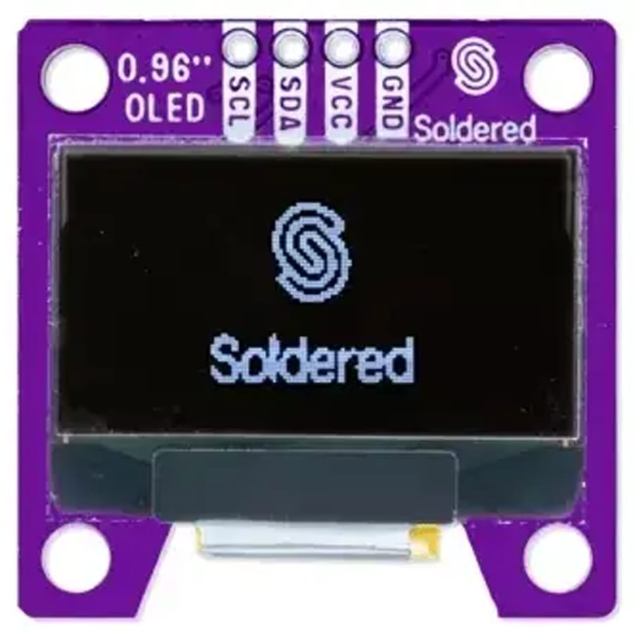 Display OLED I2C 0.96" SSD1306 by Soldered Electronics - The Pi Hut