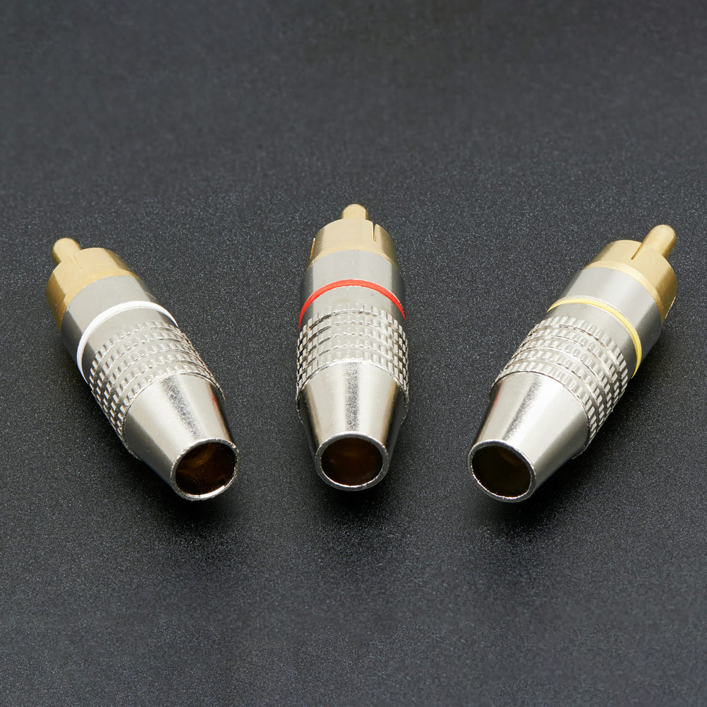 DIY RCA Plug - 3 Pack by Adafruit - The Pi Hut