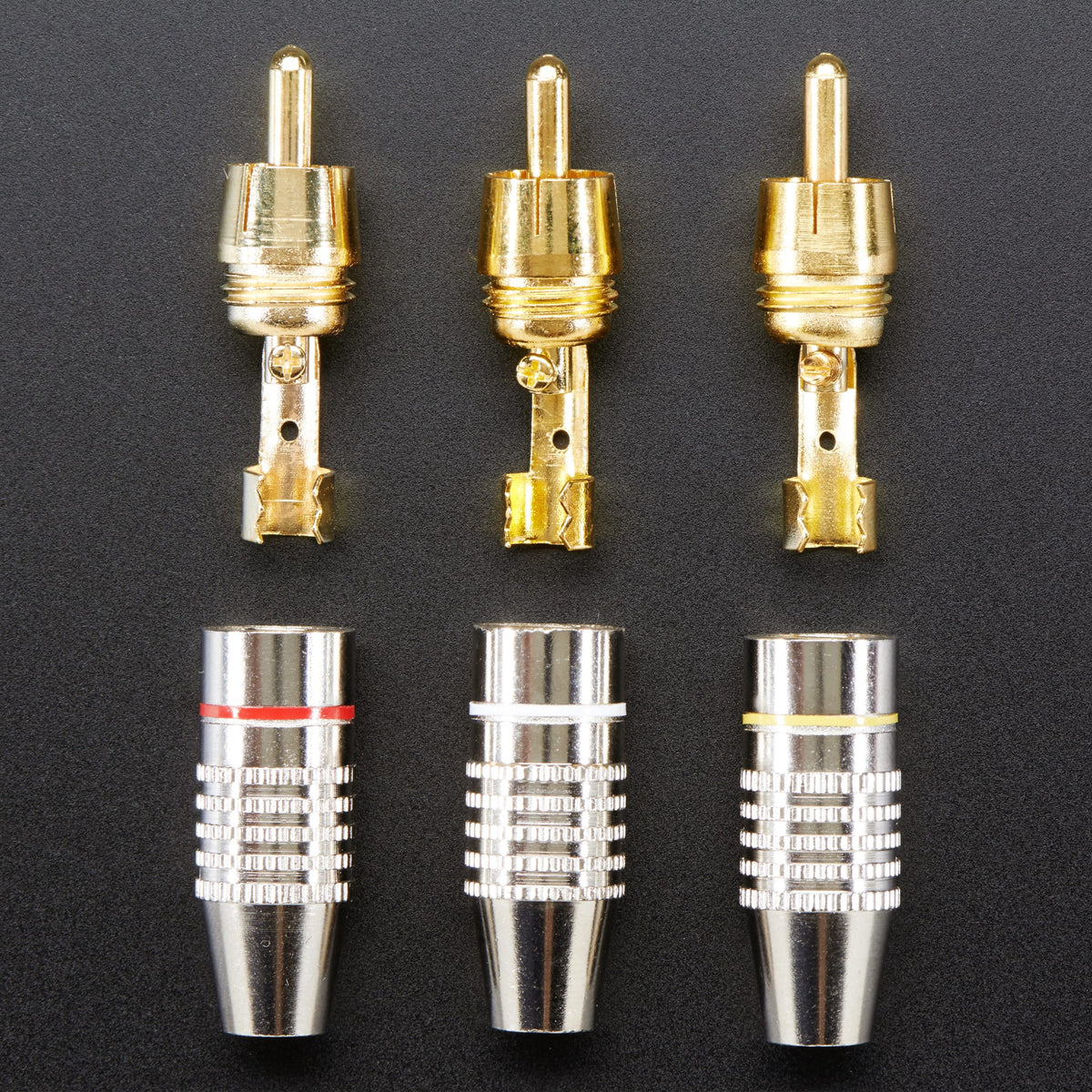 DIY RCA Plug - 3 Pack by Adafruit - The Pi Hut
