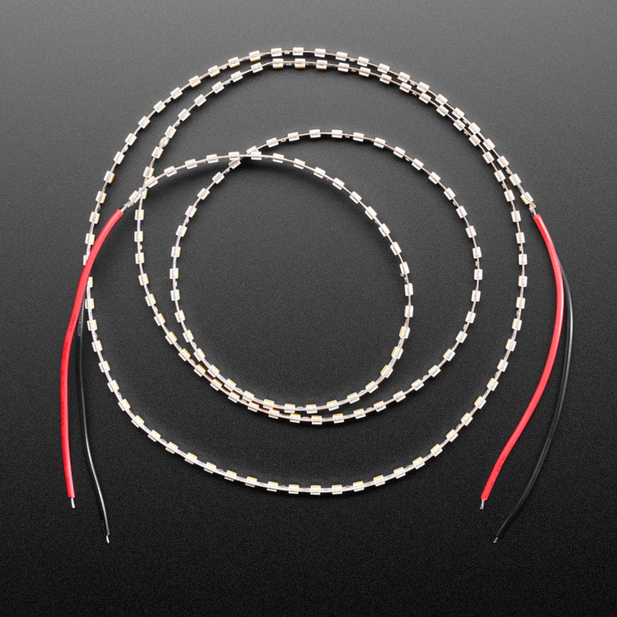 Double-Sided Single Color 12V LED Strip - Warm White 3000K - 1m - The Pi Hut