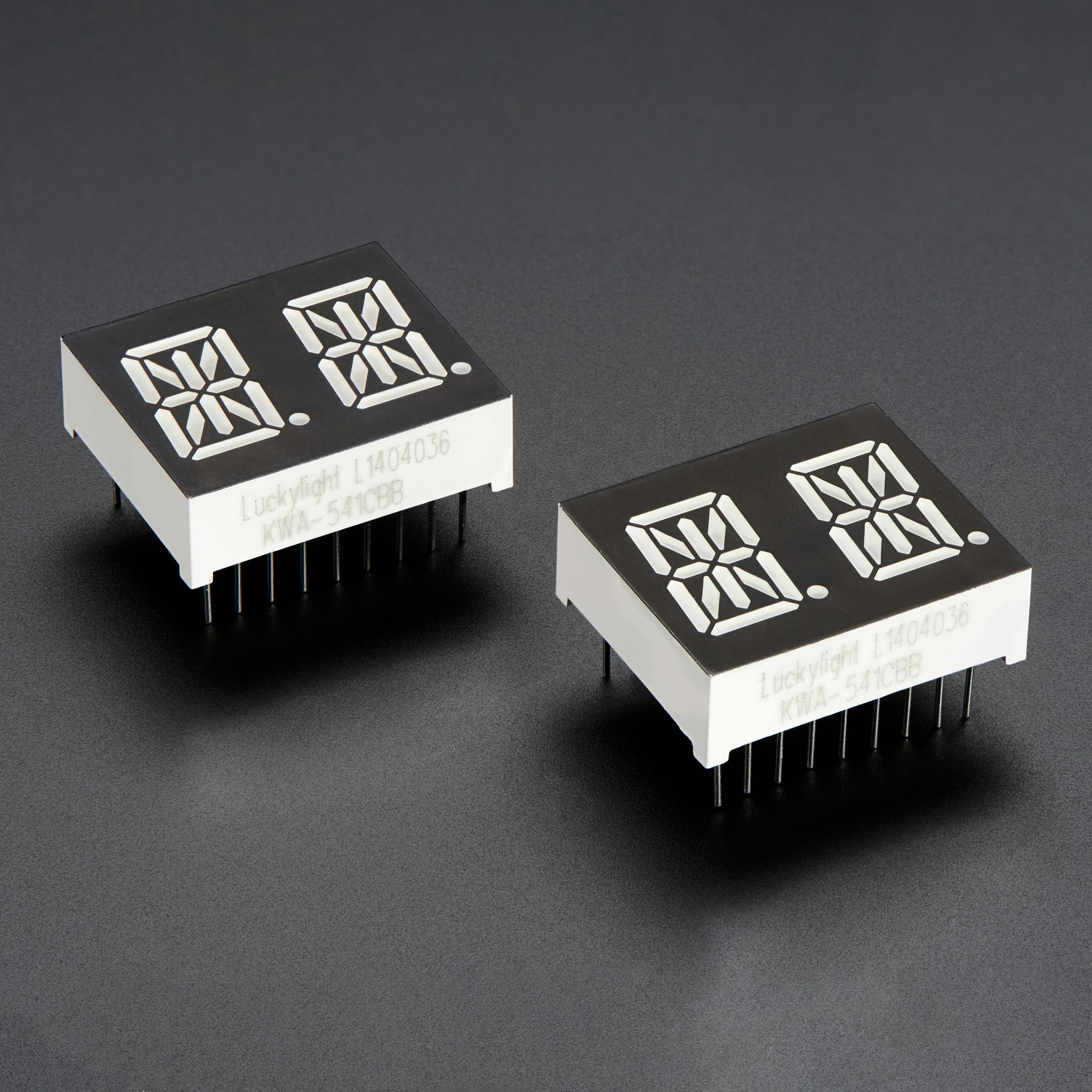 Dual Alphanumeric Display - Blue 0.54" Digit Height - Pack of 2 by Adafruit - The Pi Hut