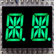 Dual Alphanumeric Display - Green 0.54" Digit Height - Pack of 2 by Adafruit - The Pi Hut
