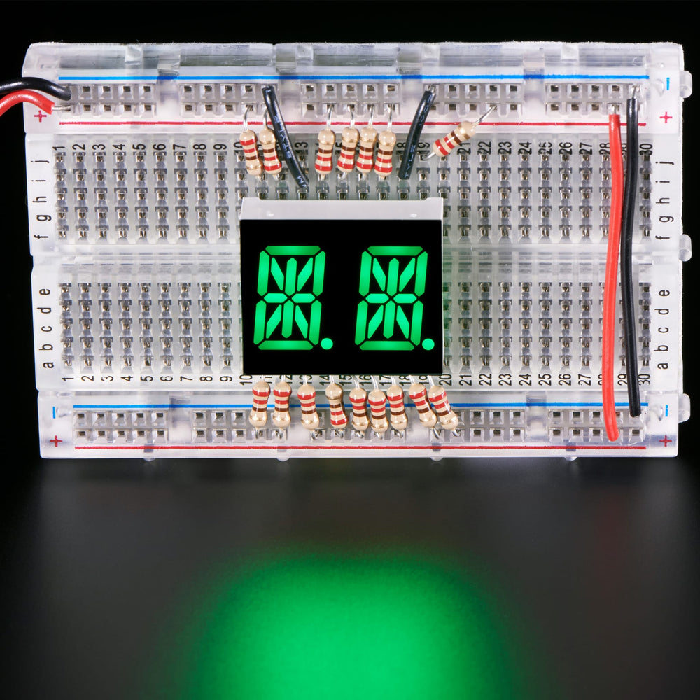 Dual Alphanumeric Display - Green 0.54" Digit Height - Pack of 2 by Adafruit - The Pi Hut