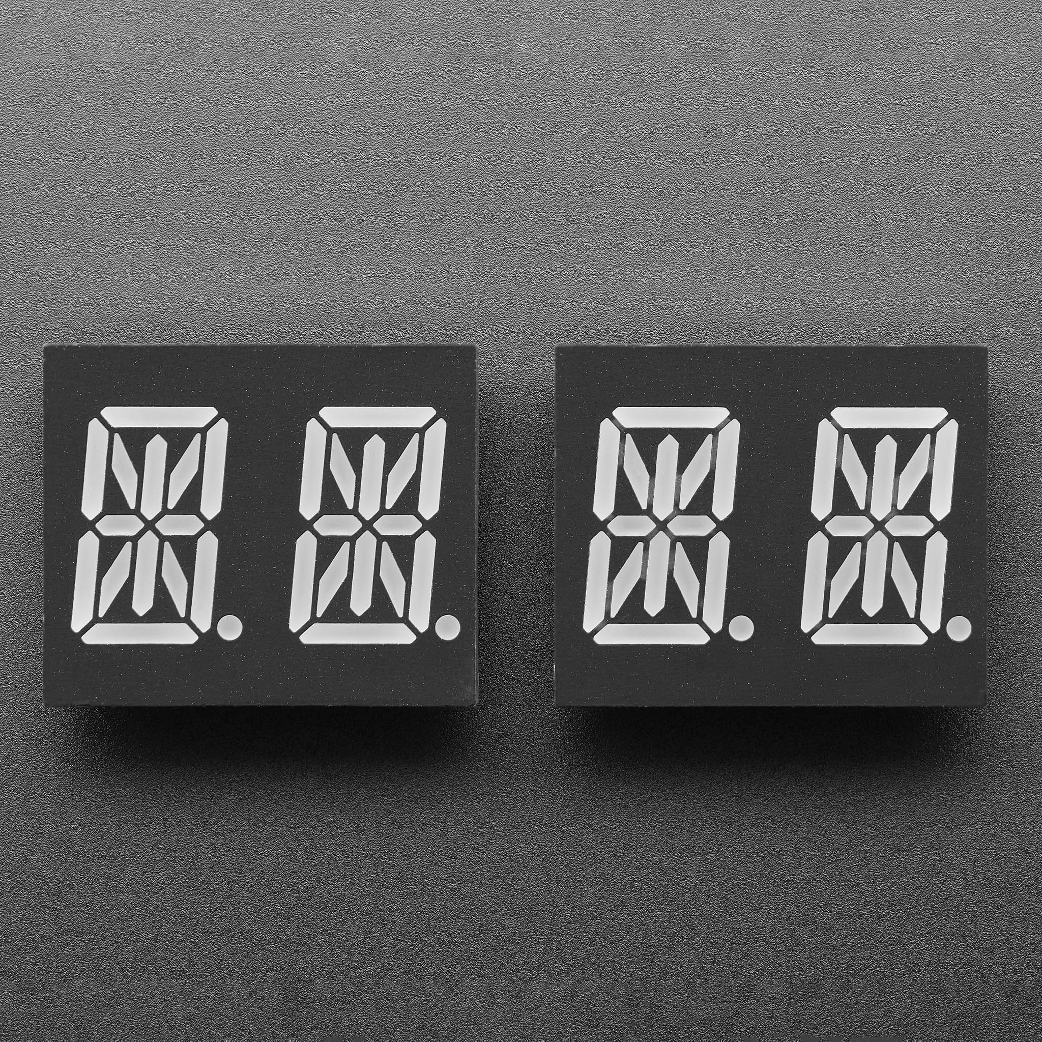 Dual Alphanumeric Display - Green 0.54" Digit Height - Pack of 2 by Adafruit - The Pi Hut