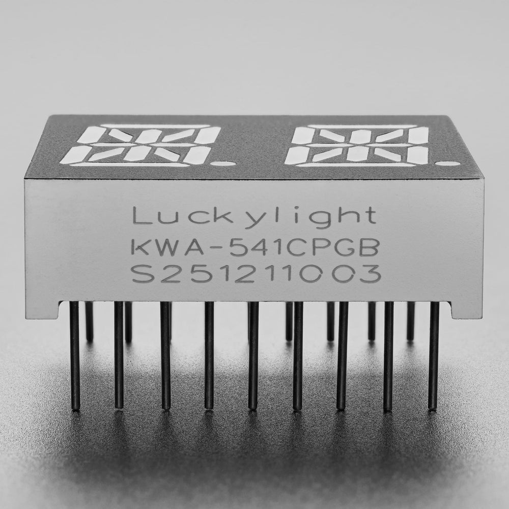 Dual Alphanumeric Display - Green 0.54" Digit Height - Pack of 2 by Adafruit - The Pi Hut