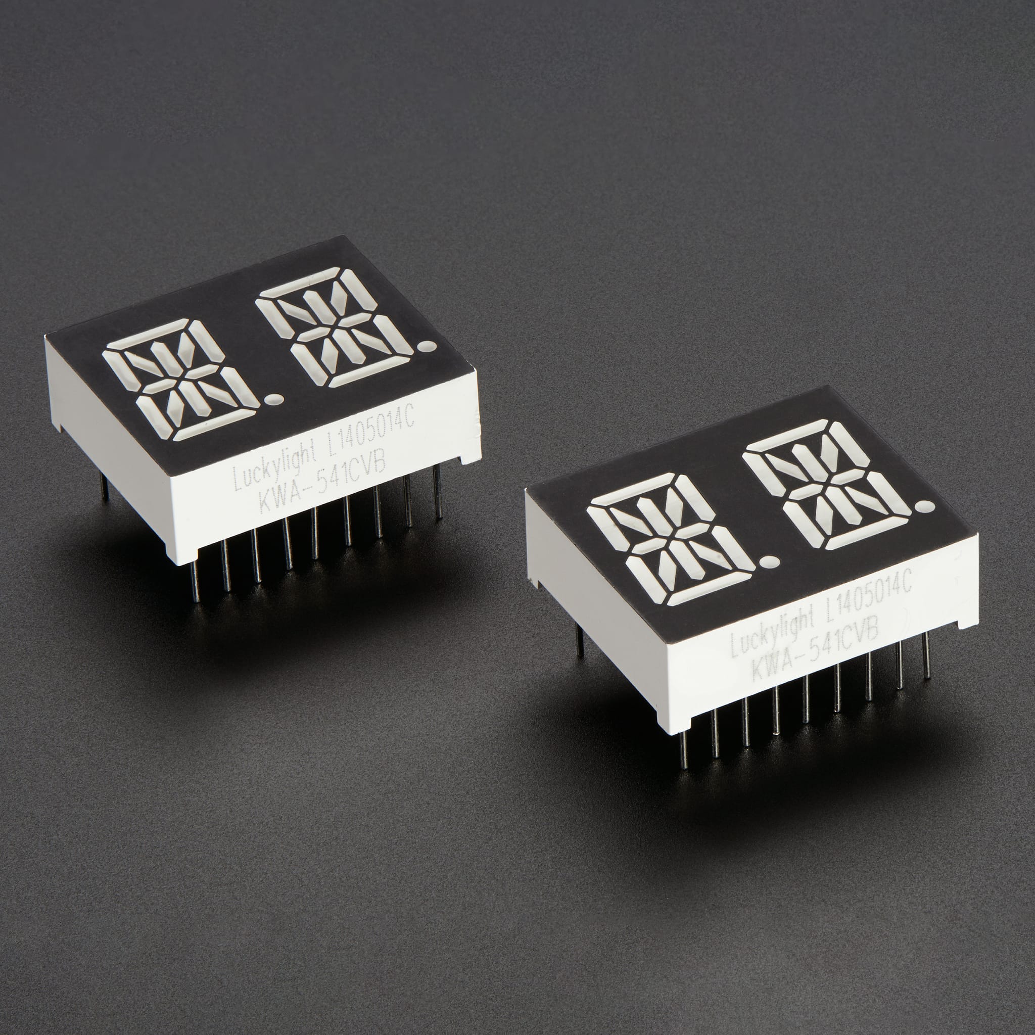 Dual Alphanumeric Display -Yellow 0.54" Digit Height - Pack of 2 by Adafruit - The Pi Hut
