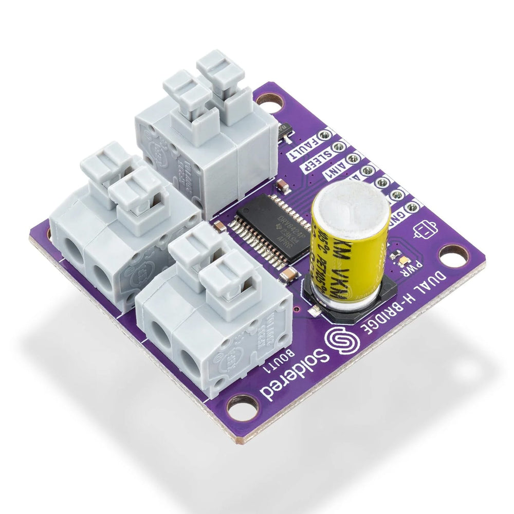 Dual Motor H-bridge DRV8424P Driver Breakout by Soldered Electronics - The Pi Hut