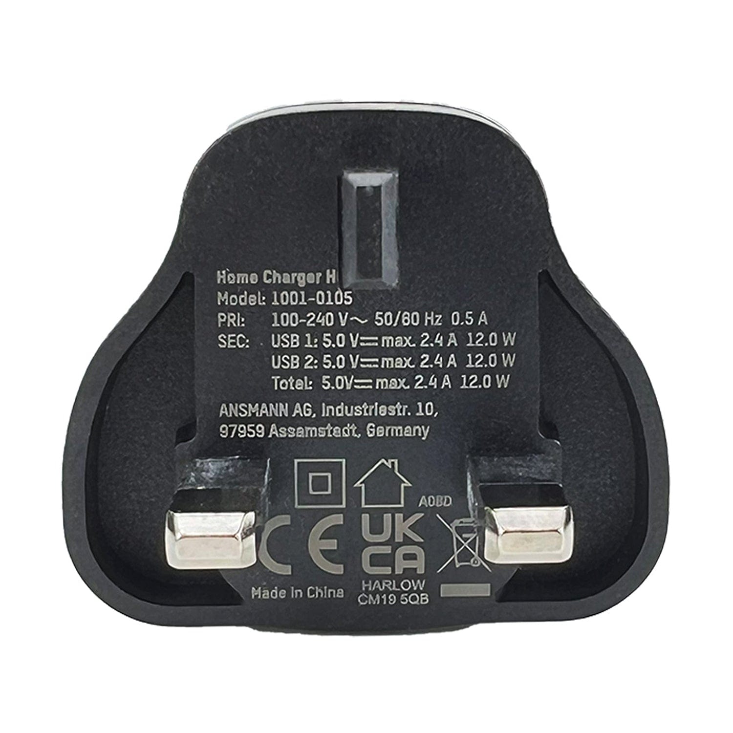 Dual-USB Charger (UK Plug)