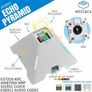 Echo Pyramid Smart Speaker Base without M5Atom by M5Stack - The Pi Hut