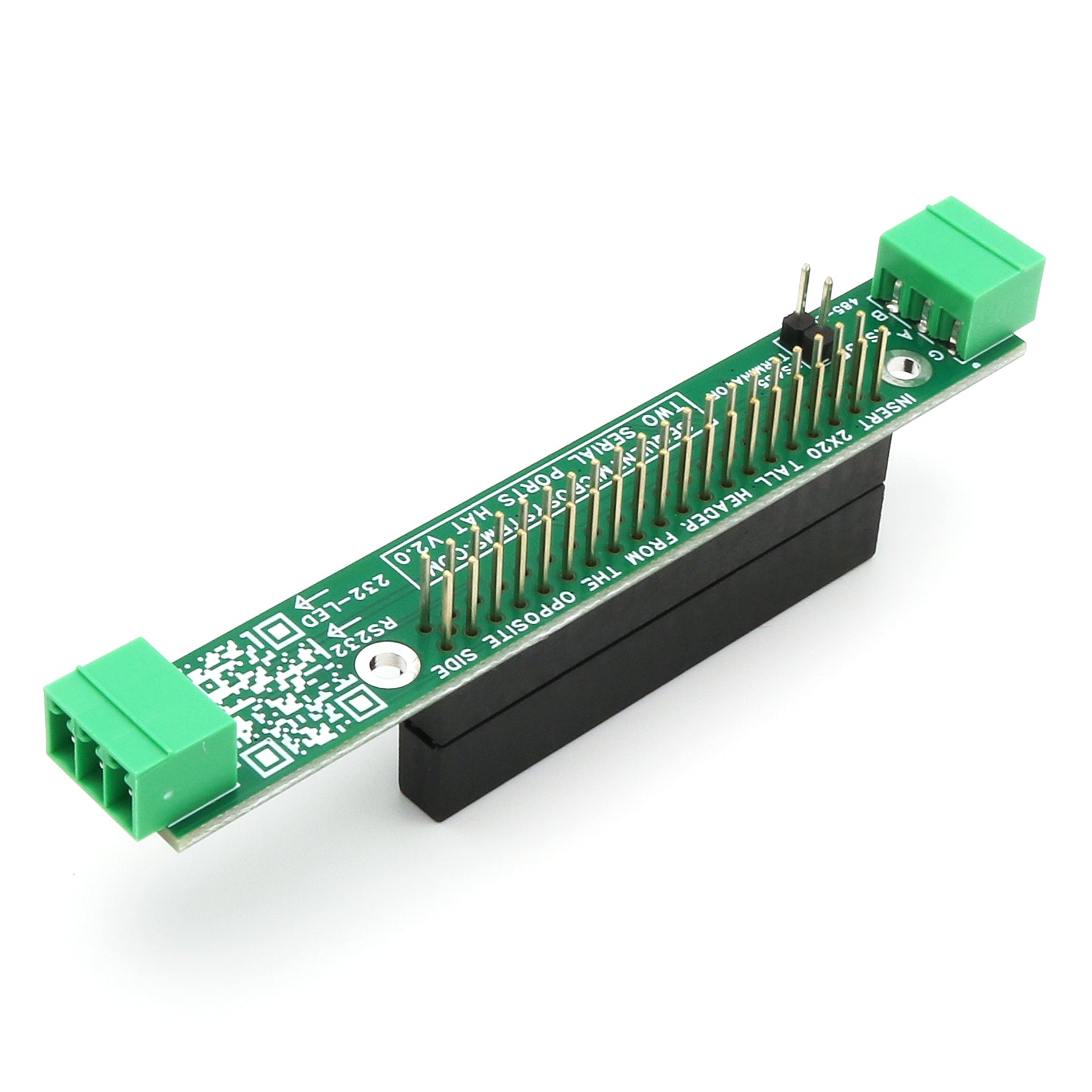 Two Serial Ports RS485 and RS232 Stackable HAT for Raspberry Pi (v2.0)