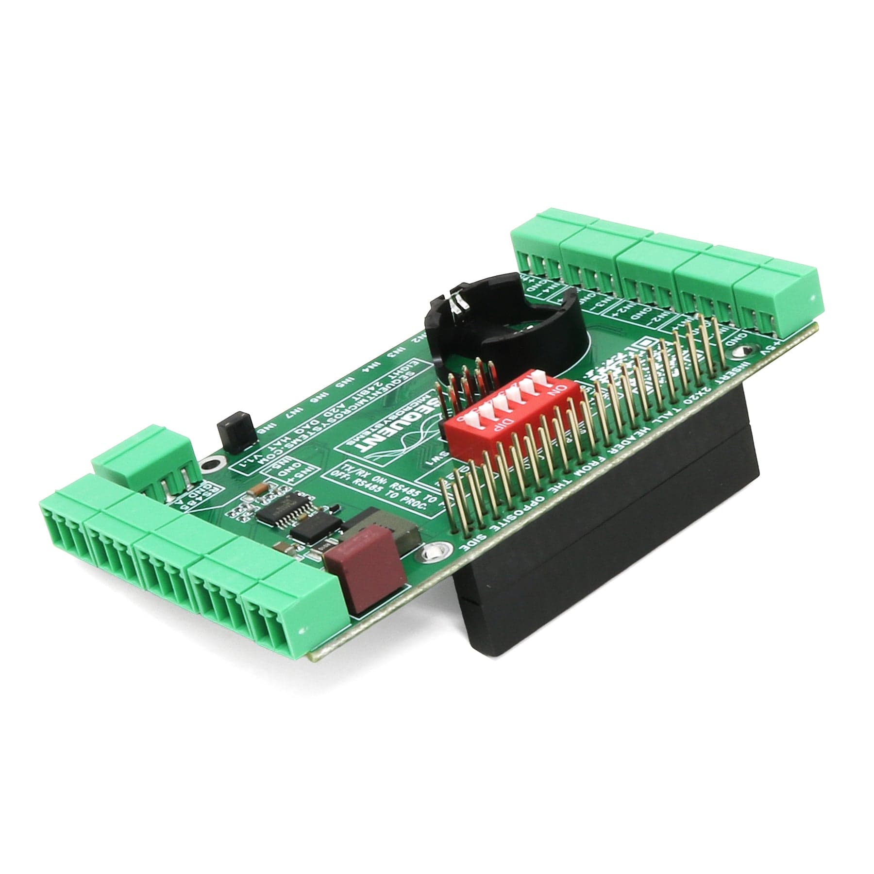 Eight 24-Bit Analog Inputs DAQ HAT for Raspberry Pi V1.1 by Sequent - The Pi Hut