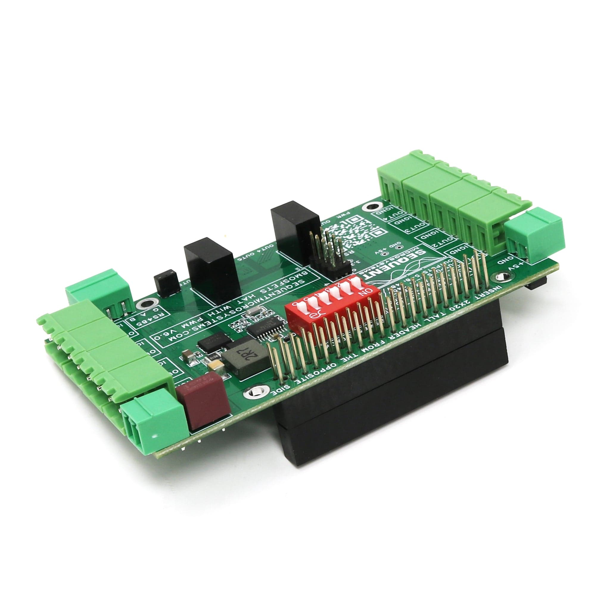 Eight MOSFETS 8-Layer Stackable HAT for Raspberry Pi v6.0 by Sequent - The Pi Hut