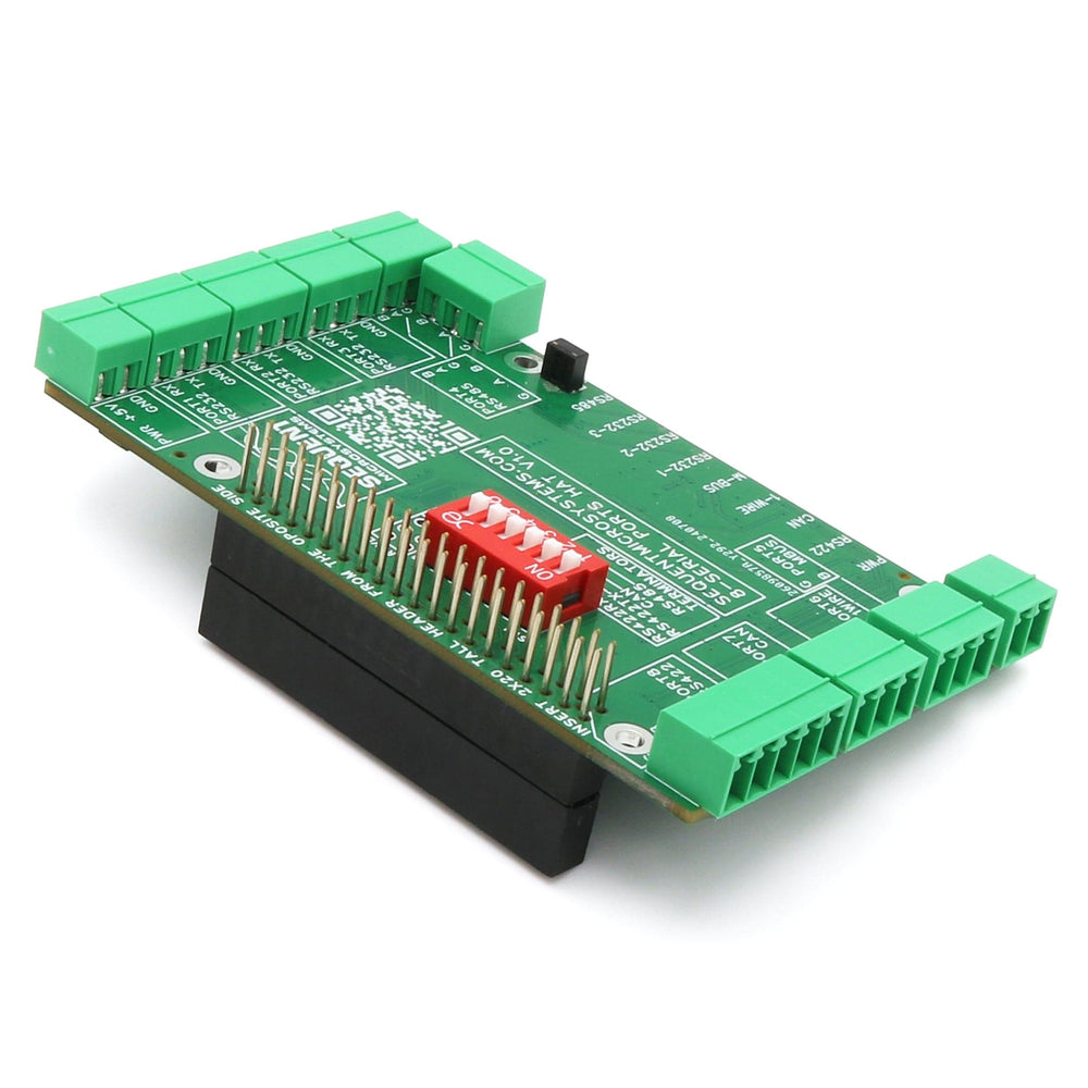 Eight Serial Ports 2-Layer Stackable HAT for Raspberry Pi