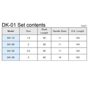Engineer® DK-01 Hex Tip Driver Set (4pc) by Engineer - The Pi Hut