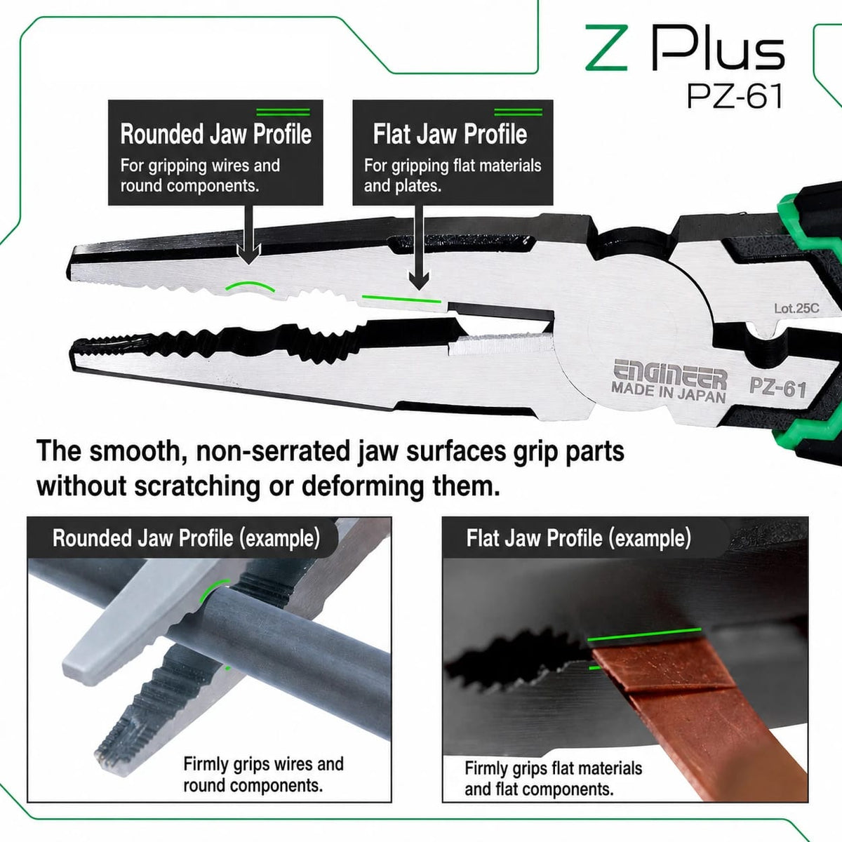 Engineer® EPZ-61 Neji-Saurus Z Plus Multifunction Pliers with Screw Removal Function by Engineer - The Pi Hut