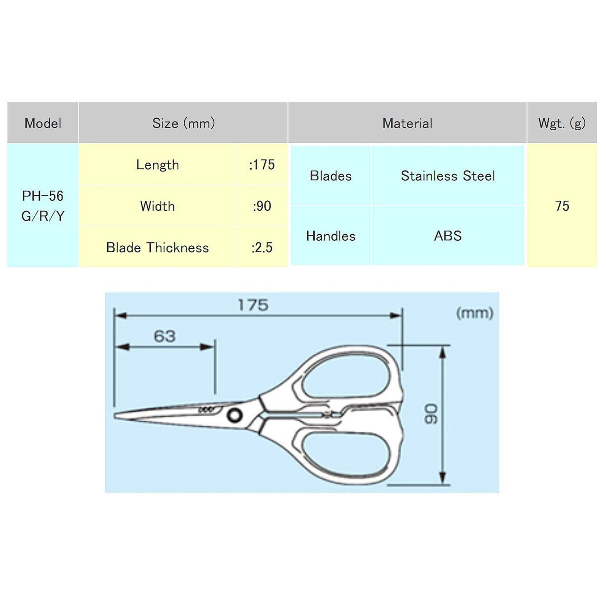 Engineer PH-56G Multi-Function Scissors (Kevlar Capable) - Green - The Pi Hut