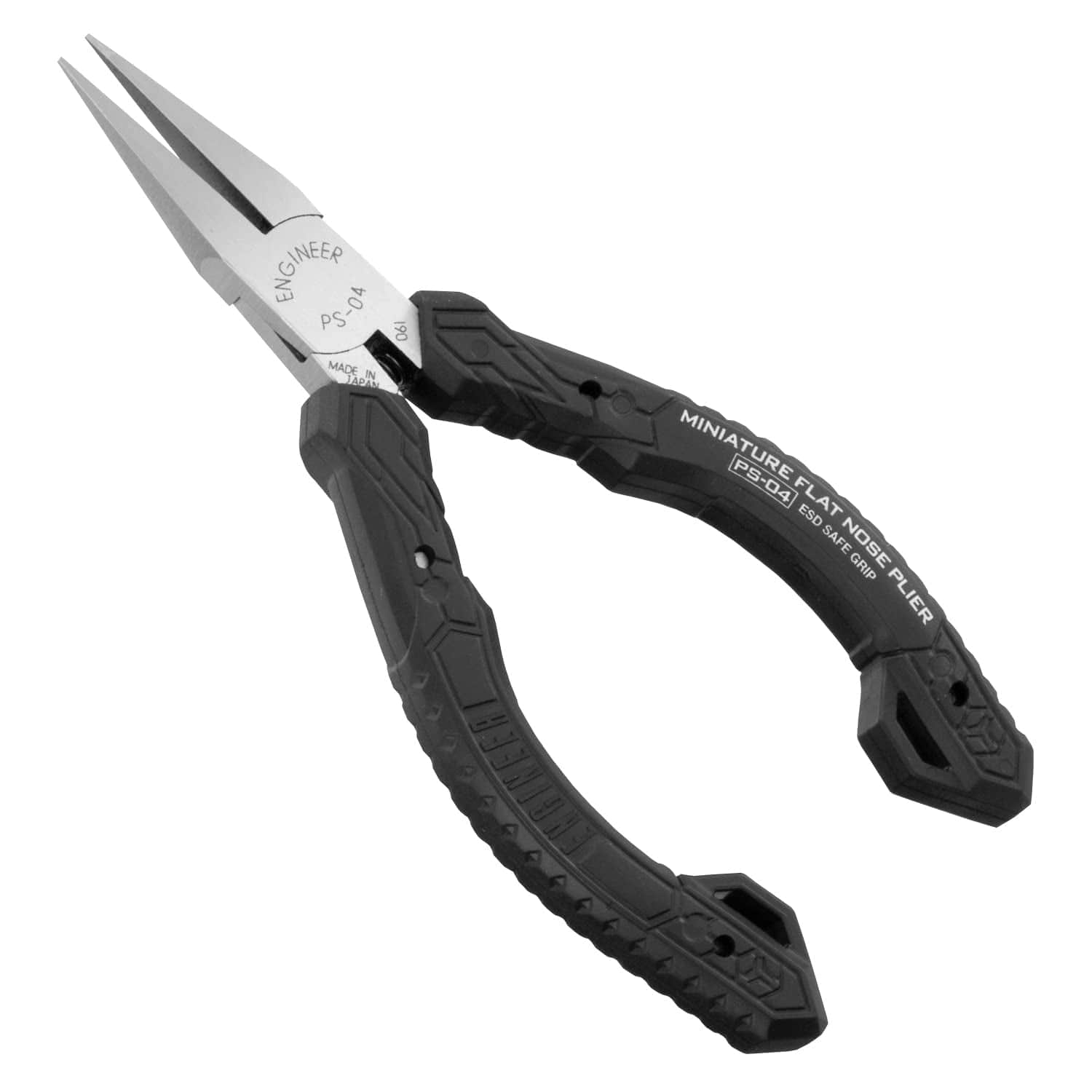 Engineer PS-04 Flat Jaw Long Nose Pliers (Compact, ESD safe) - The Pi Hut